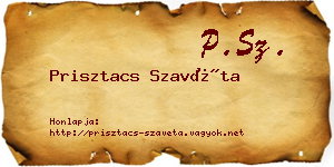 Prisztacs Szavéta névjegykártya
